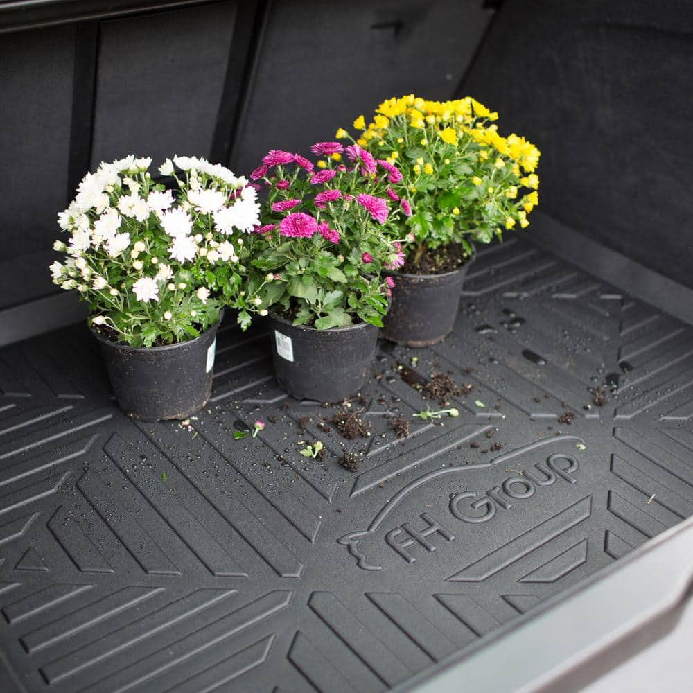 FH Group 40 in. x 32 in. x 2 in. Large Rubber Ultimate Weather Proof Cargo Mat/Tray DMF16407BLK-40