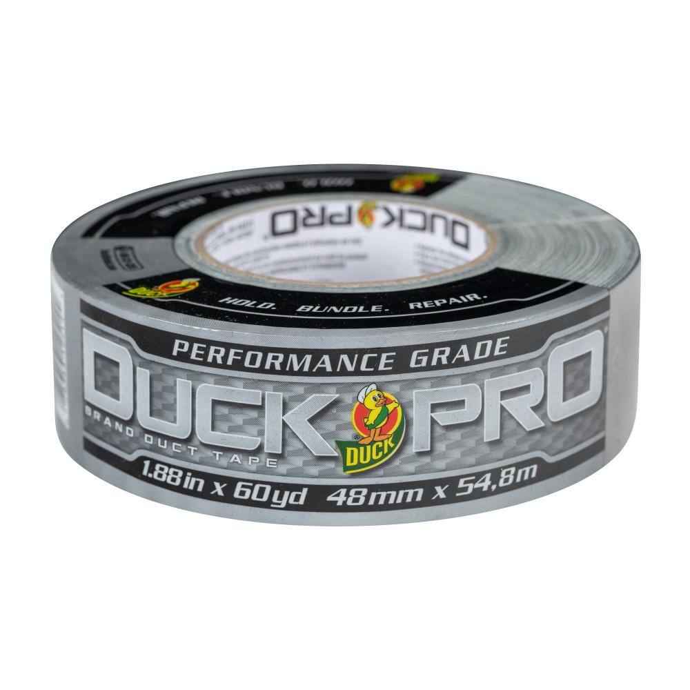 Duck Pro 1.88 in. x 60 yds. Silver All-Purpose Duct Tape 242760