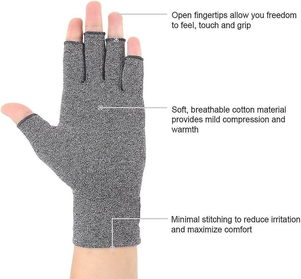 2 Pairs Arthritis Gloves Compress Gloves. Heilwiy W  Finger  S. Heilwiy Relieves Pain