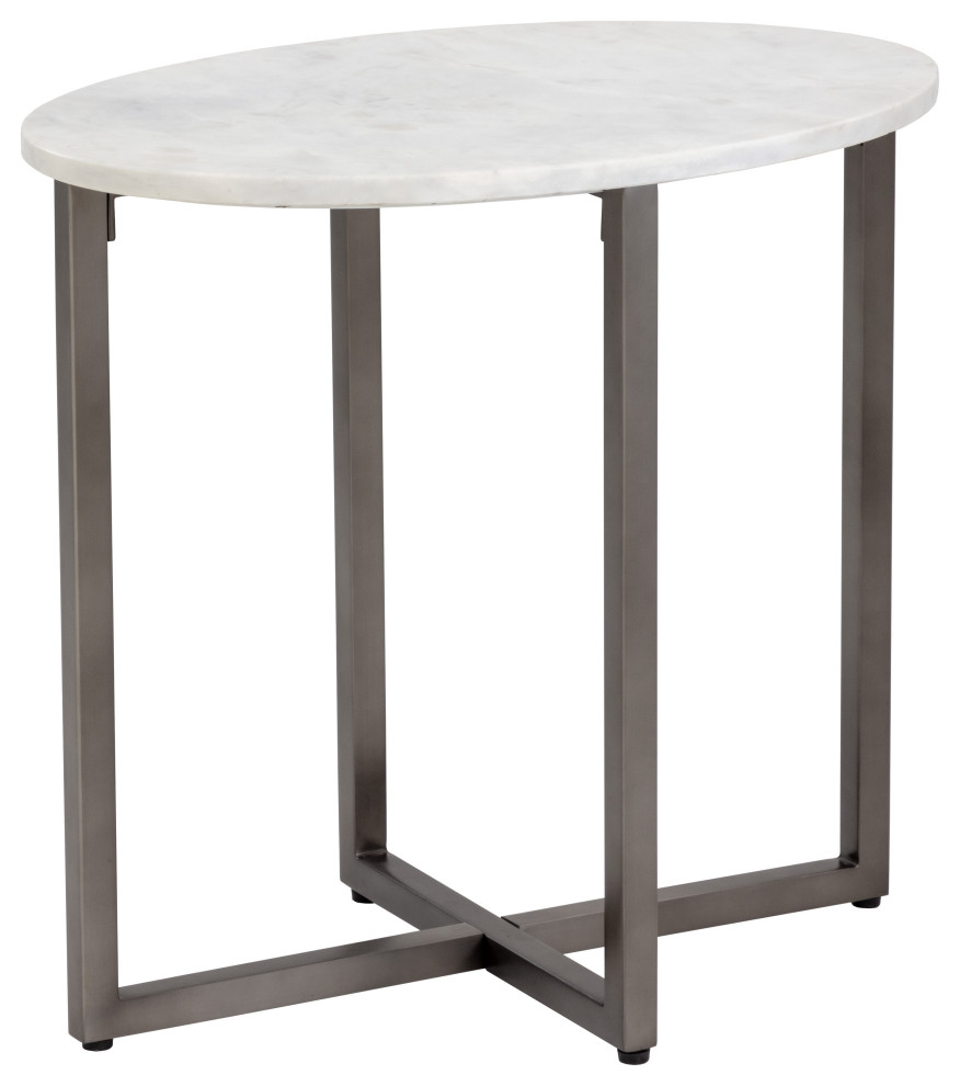 Kiara End Table Oval   Transitional   Side Tables And End Tables   by Sunpan Modern Home  Houzz