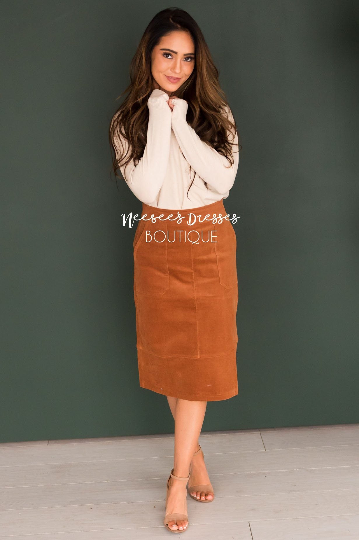 Blessed Day Corduroy Skirt