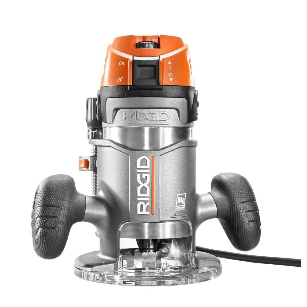 RIDGID 11 Amp 2 HP 12 in. Corded Fixed Base Router R22002