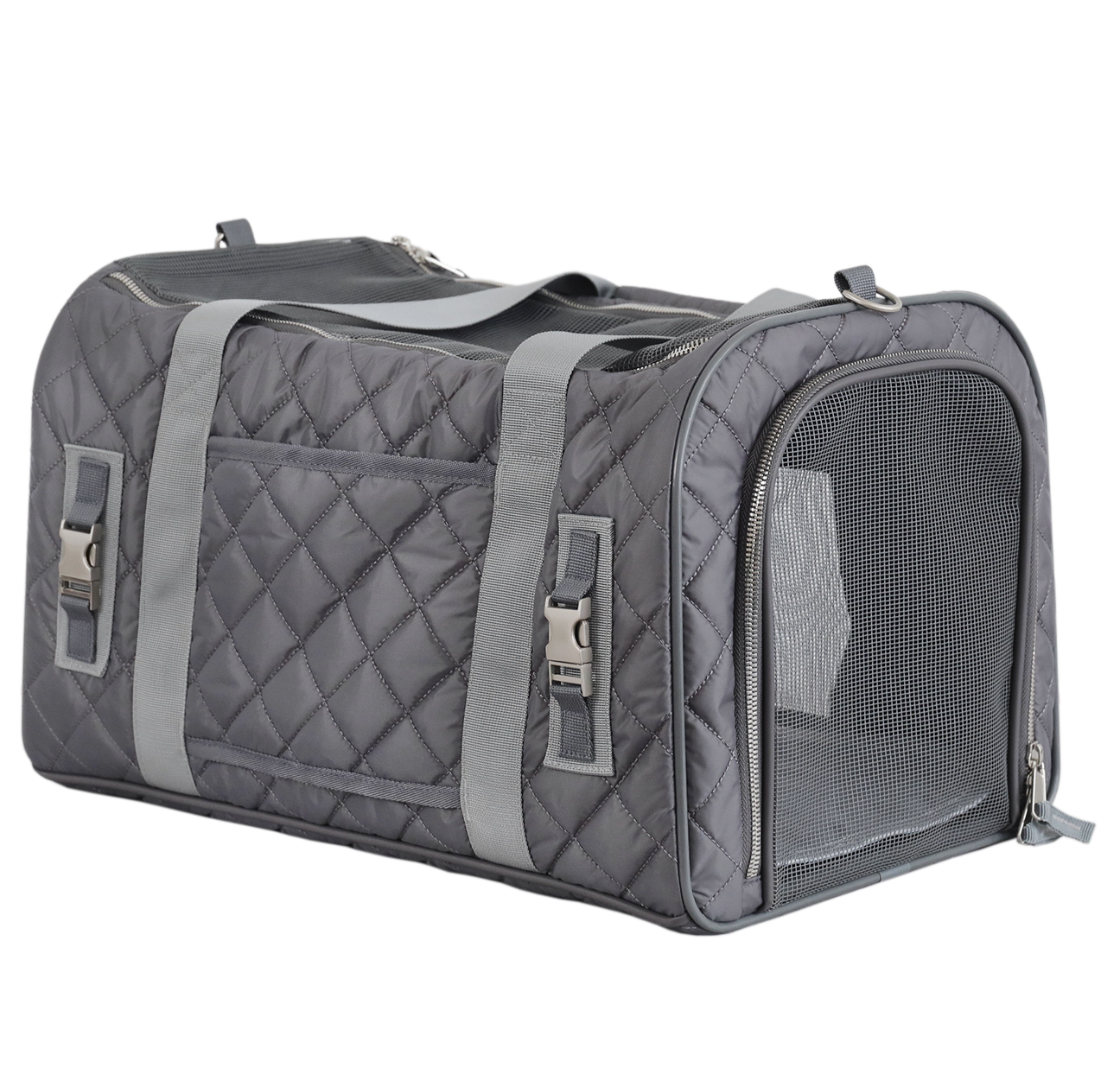 rocket and rex Premium， Soft Sided Pet Carrier. for Dogs， Puppies and Cats up to 16 lbs. Car Rides， Everyday Use and Travel. Airline Approved. Collapsible， Rigid Frame for Easy Storage.