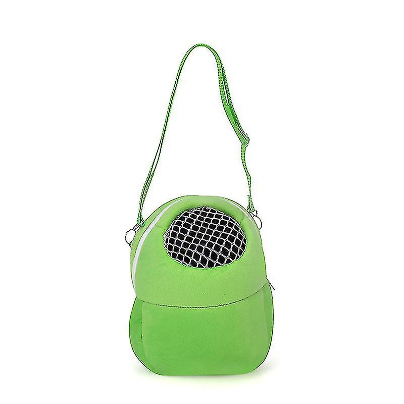 Pet And Hamster Carrying Bag， Portable， Breathable， Shoulder Strap(1 Pcs， Green)