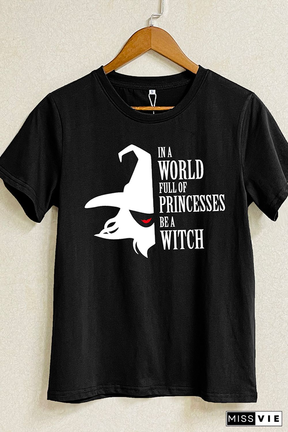 Spooky Witch Short Sleeve Graphic Tee Wholesale