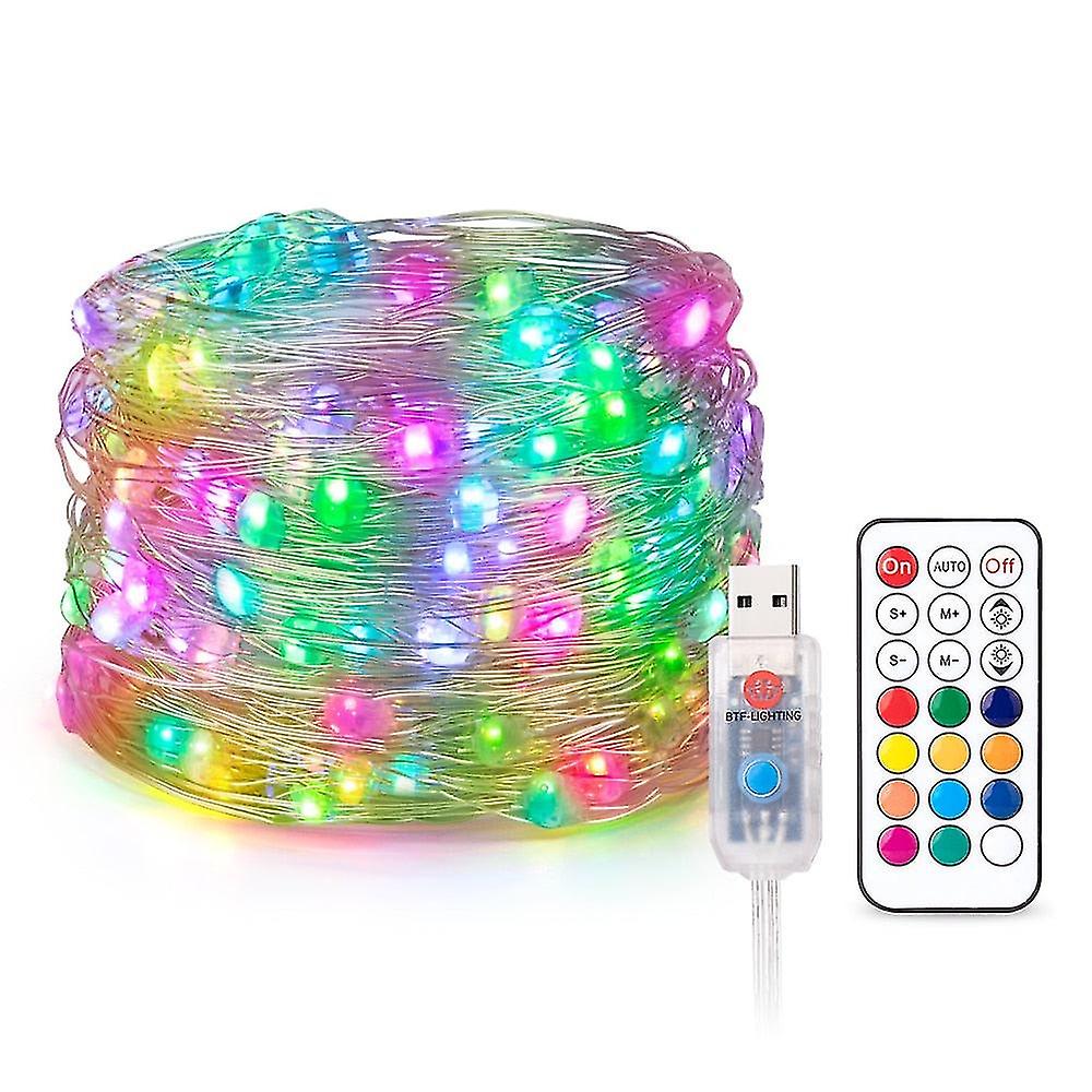 Usb Christmas Lights String Party Lights Birthday Decoration Ws2812b Rgb Led Light Dreamcolor String Addressable Individually 5v