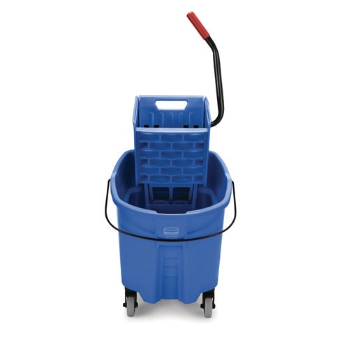 Rubbermaid FG758888BLUE WaveBrake 35-Quart Mop Bucket with Side Press Wringer， Blue