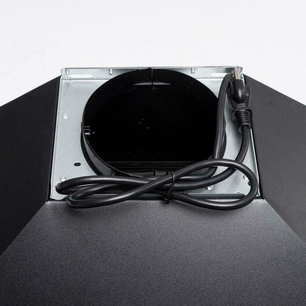 24 inch Wall Mounted Range Hood Kitchen Exhaust Stove Vent Hood 450 CFM 3 Speed Fan w/LED