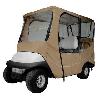 Classic Accessories Fairway Long Roof Travel Golf Car Enclosure Khaki 40-046-345801-00