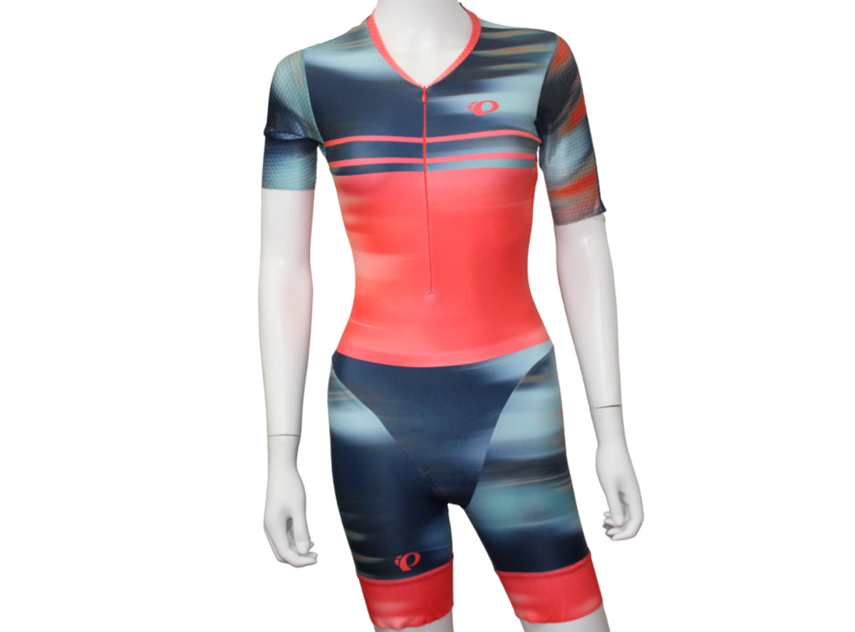 Pearl Izumi Team Octane Tri Suit - Womens - Navy-Screaming Red Cirrus
