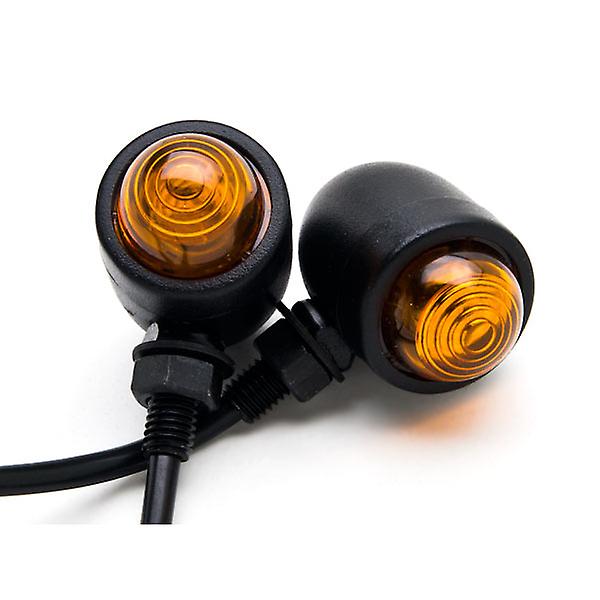 Motorcycle 2 pcs Black Amber Turn Signals Lights Compatible with Honda Gold Wing Goldwing GL 500 650 1000 1100