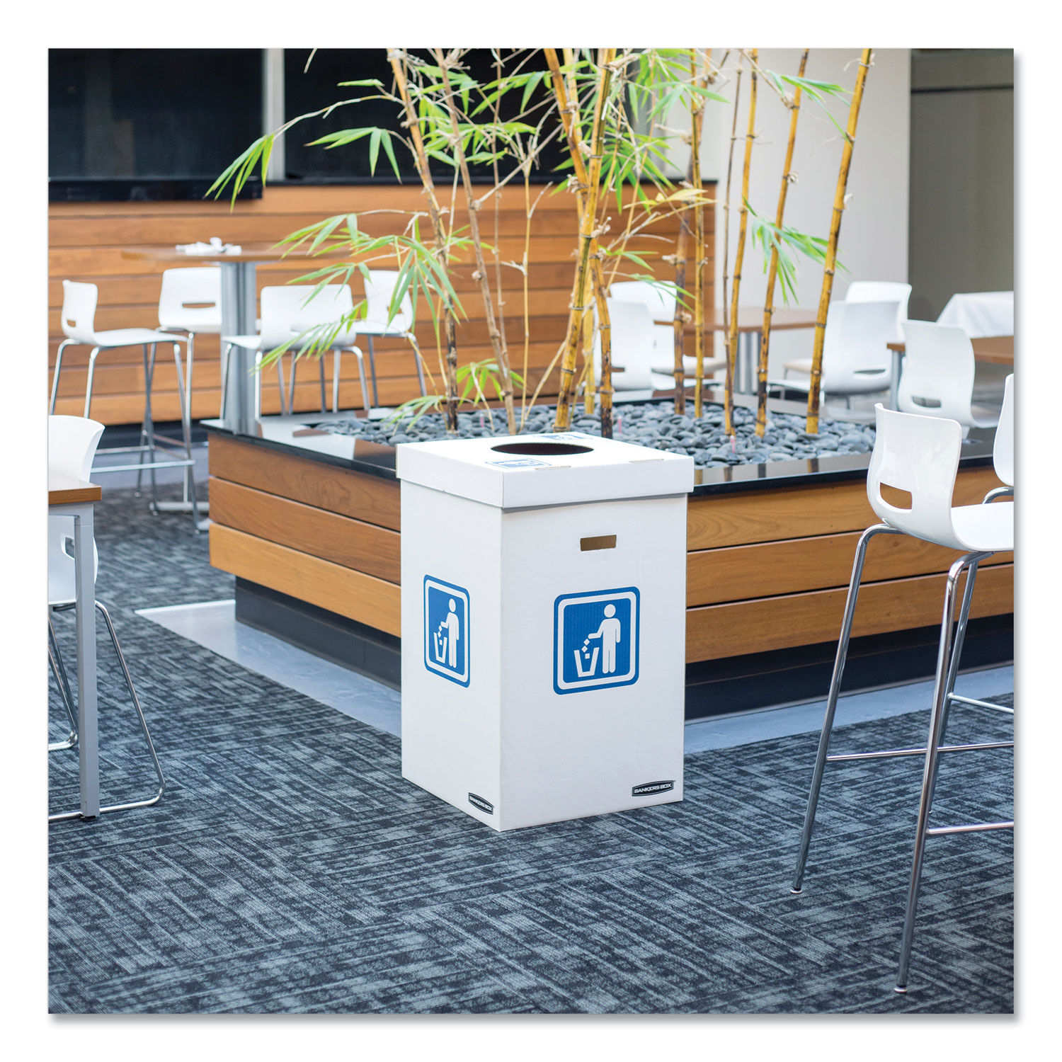 Waste and Recycling Bin by Bankers Boxandreg; FEL7320101