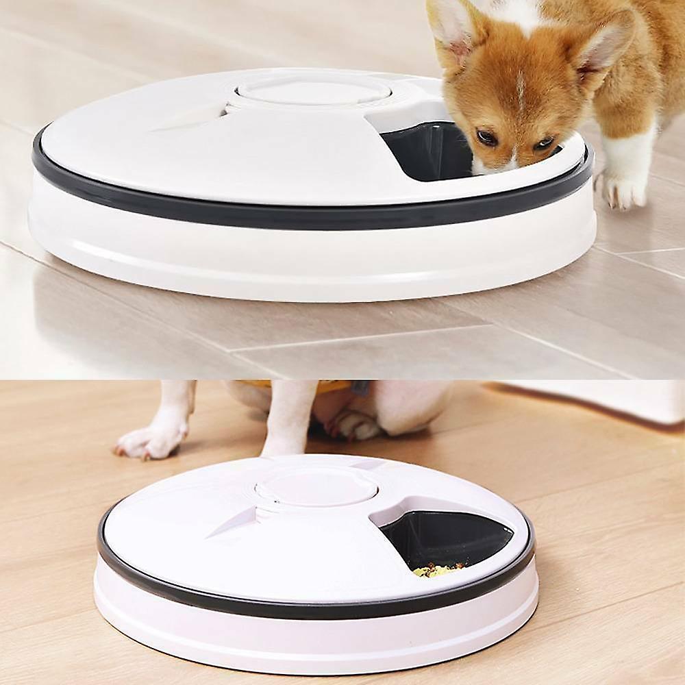 Automatic Pet Feeder 6 Day Meal Automatic Food Dispenser Timed Food Bowl W12561629