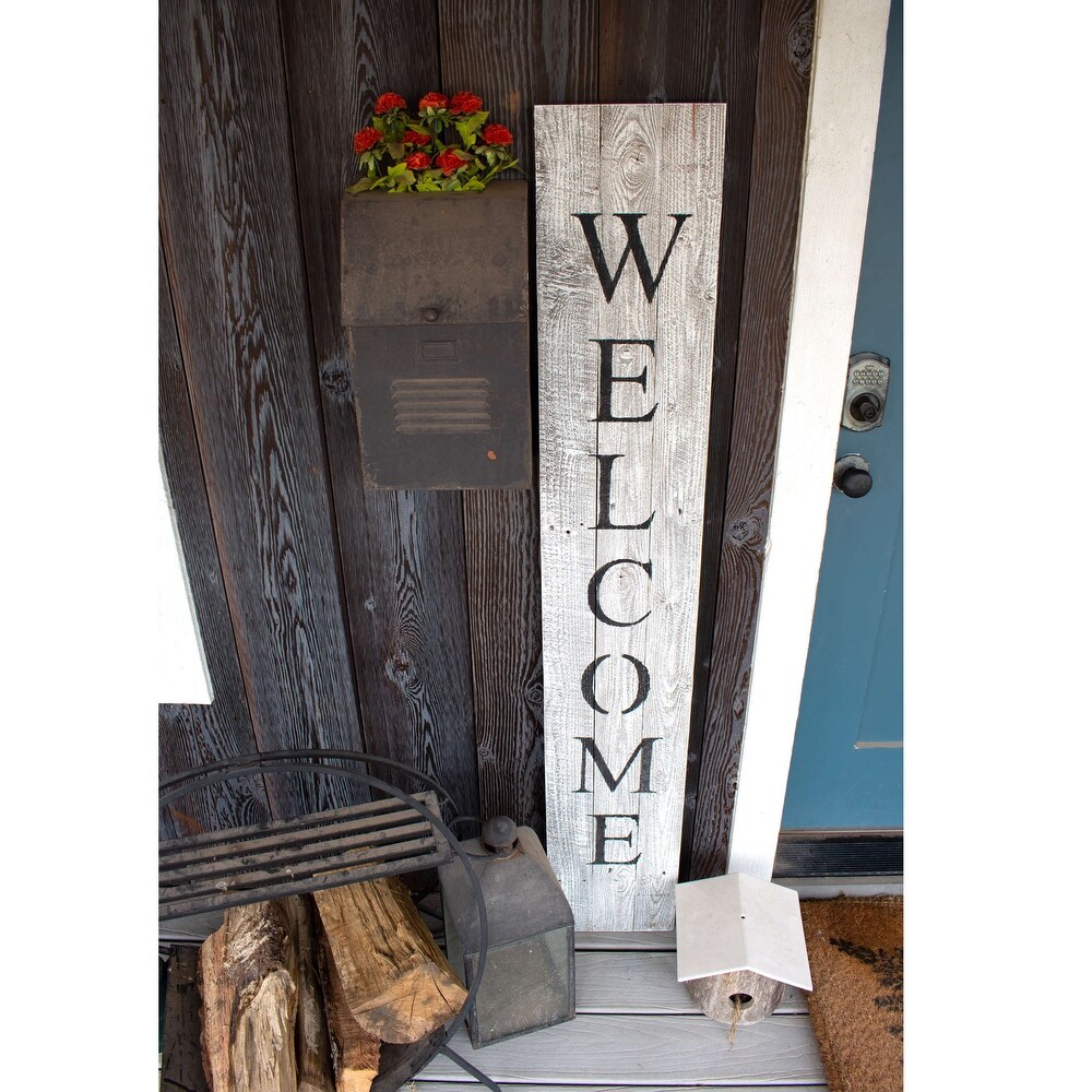 Rustic Farmhouse 5ft Vertical Front Porch Welcome Sign