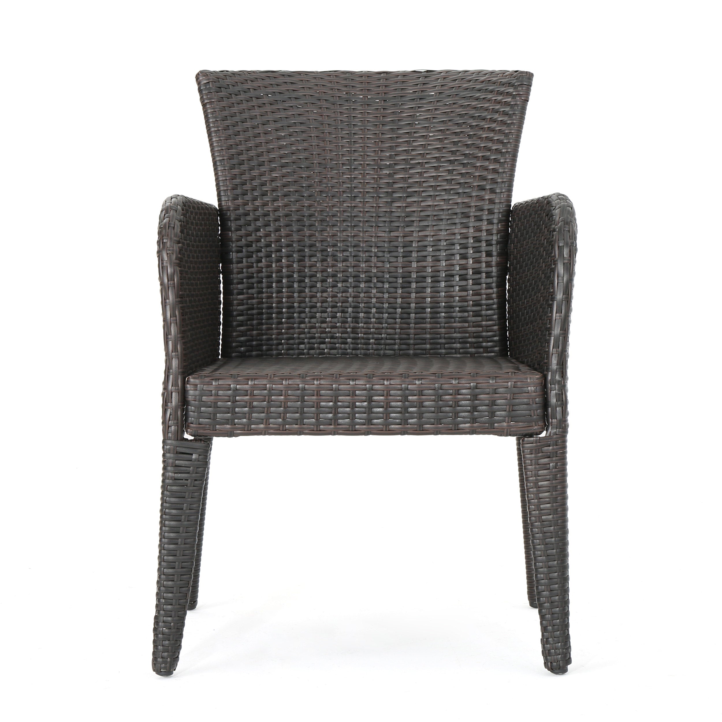 Seawall Outdoor Wicker Dining Chair (Set of 2)