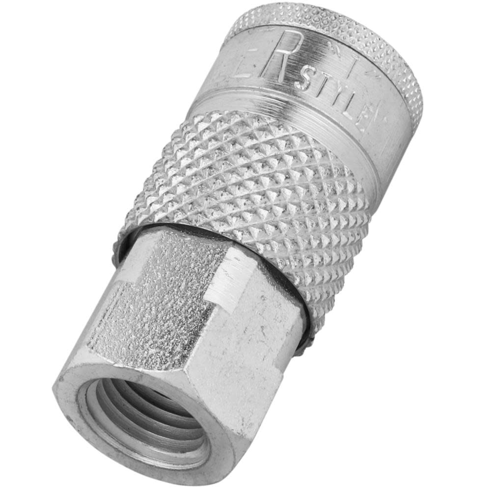 Milton 1/4 FNPT Tru flate/Parker T Style Quick Connect Steel Coupler