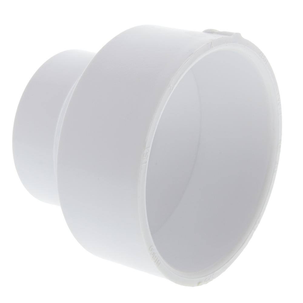 NIBCO 3 in. x 2 in. PVC DWV Hub x Hub Reducing Coupling Fitting C4801HD32