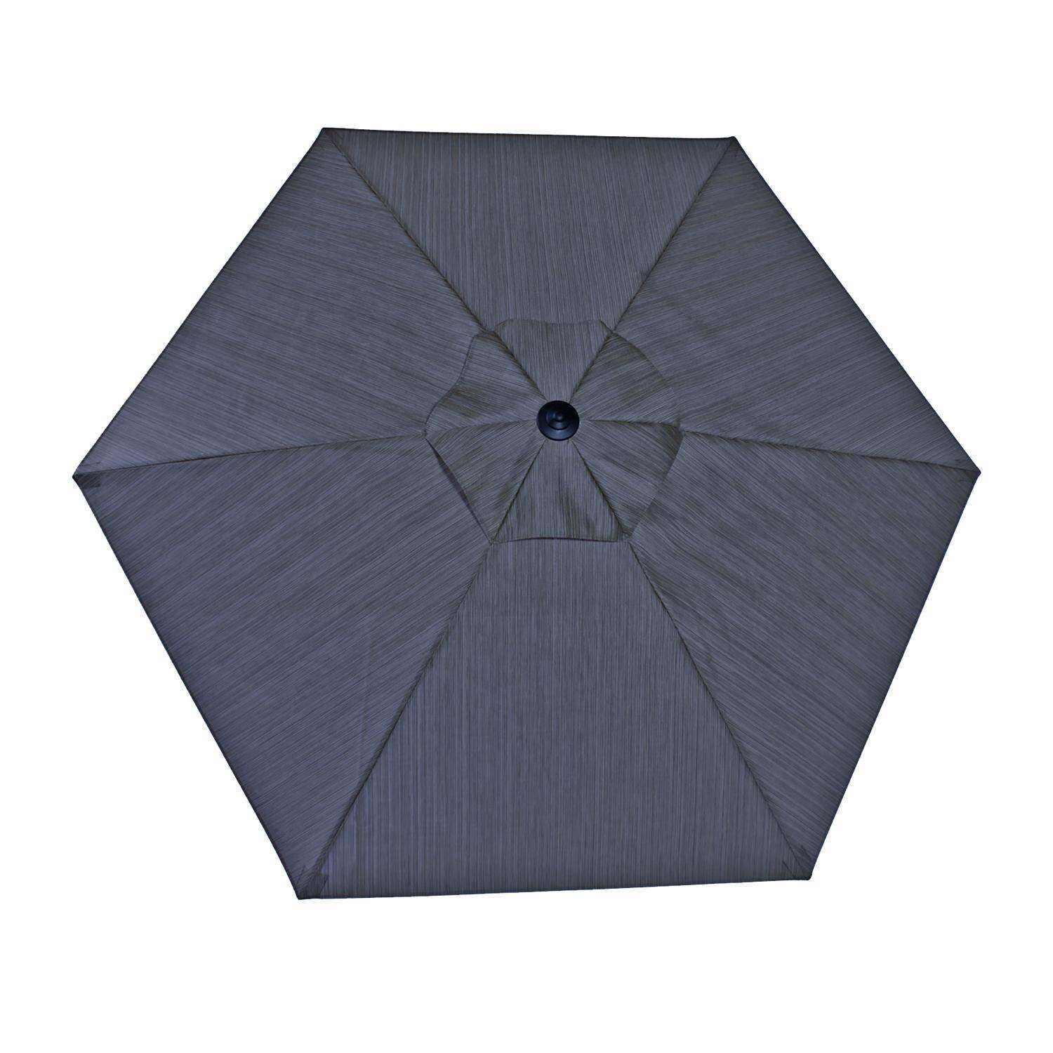 Living Accents Pacifica 9 ft. Tiltable Black Patio Umbrella