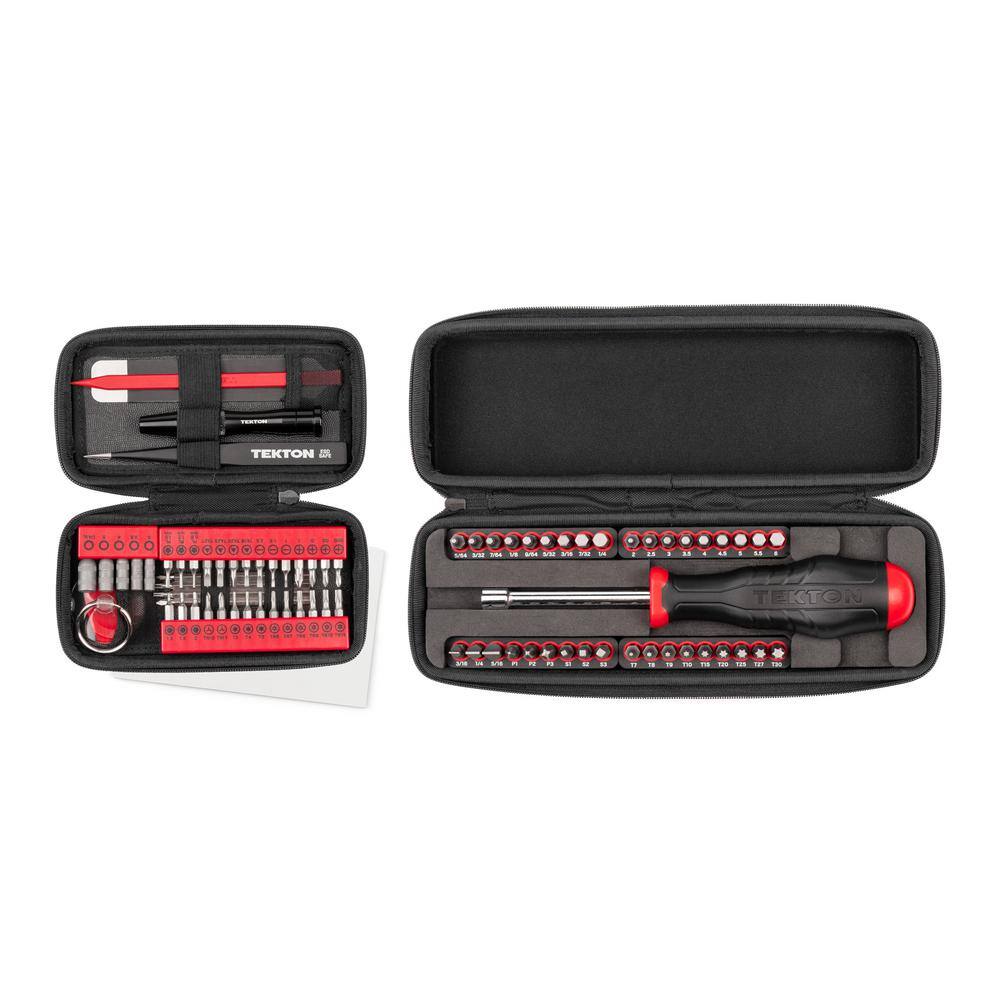 TEKTON 14 in. Everybit Tech Rescue Kit and BitScrewdriver Set with Cases (83-Piece) DRV99003