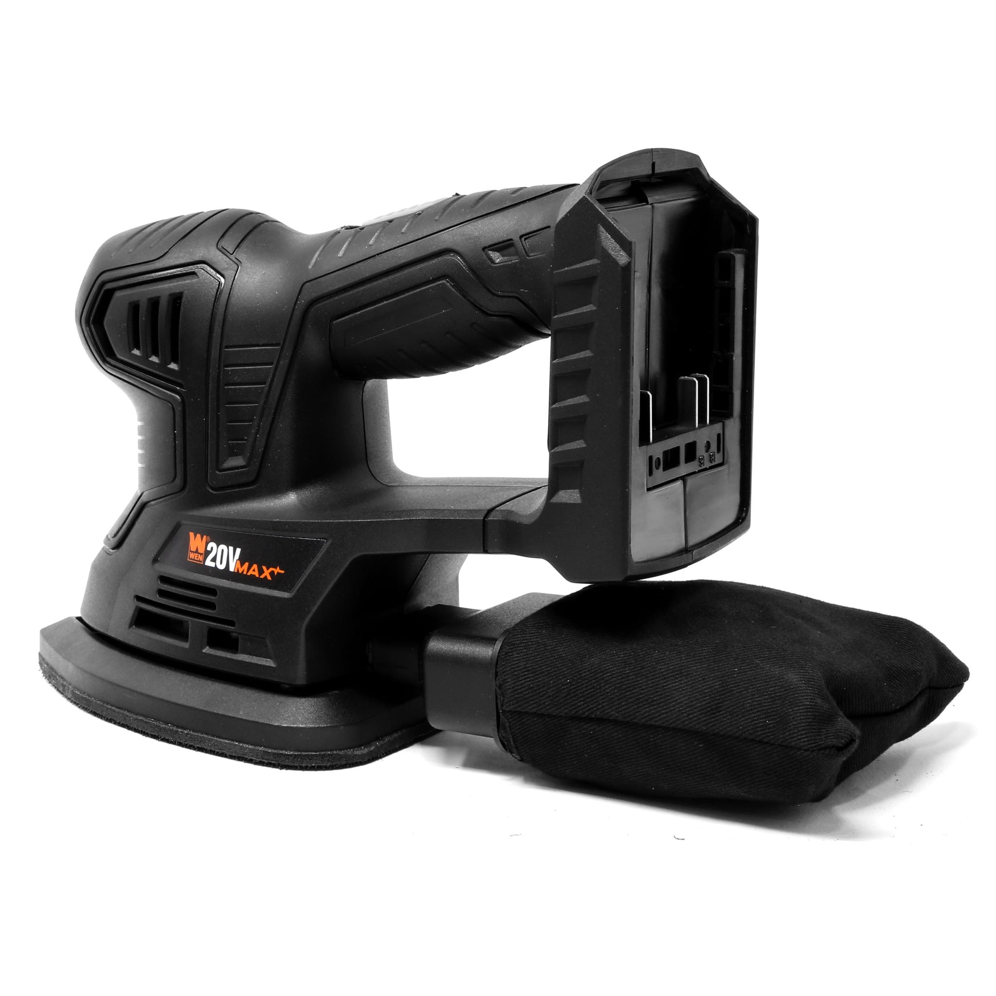 WEN 20V Max Cordless Detailing Palm Sander (Tool Only – Battery Not Included)