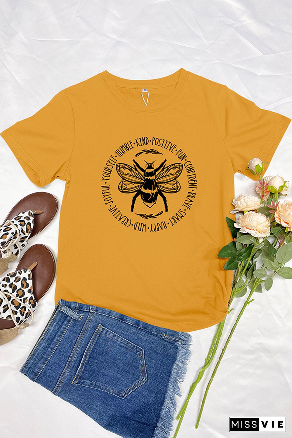 Bee Something Graphic T-Shirt Wholesale