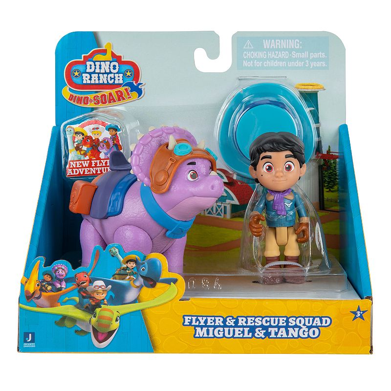 Dino Ranch Aviator Miguel and Tango Figure Set