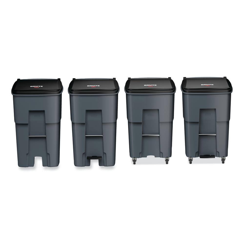 Rubbermaid Commercial Products Brute 95 Gal. Gray Polyethylene Rollout Heavy-Duty Waste Container RCP9W22GY