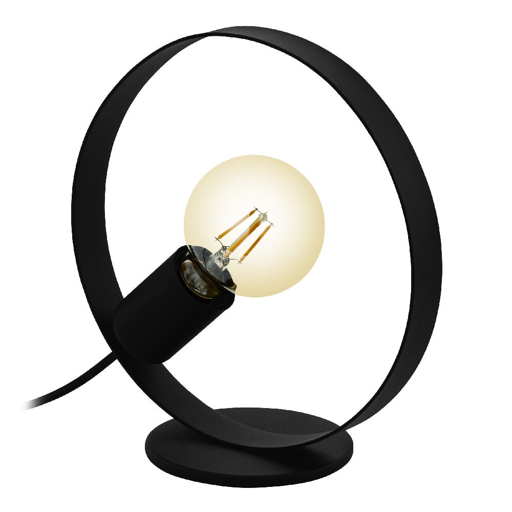 Eglo 43615 Frijolas Black Circular Vintage Table Desk Lamp