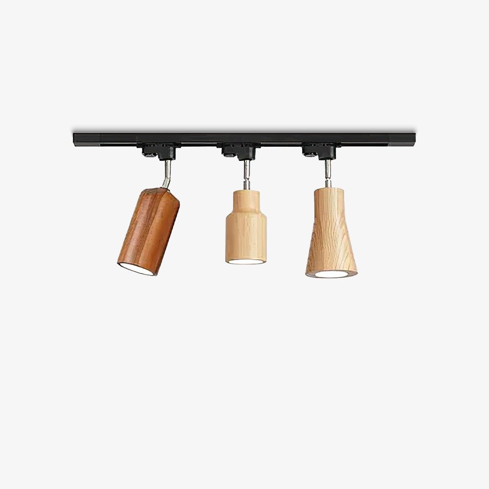 Wood Track Ceiling Lamp