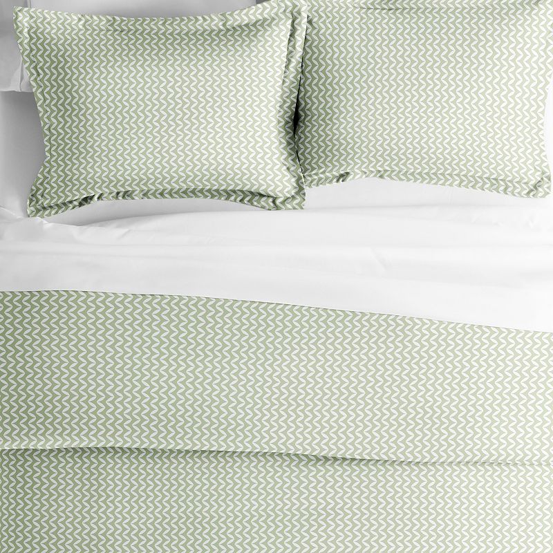 Home Collection Premium Ultra Soft Puffed Chevron Duvet Cover Set