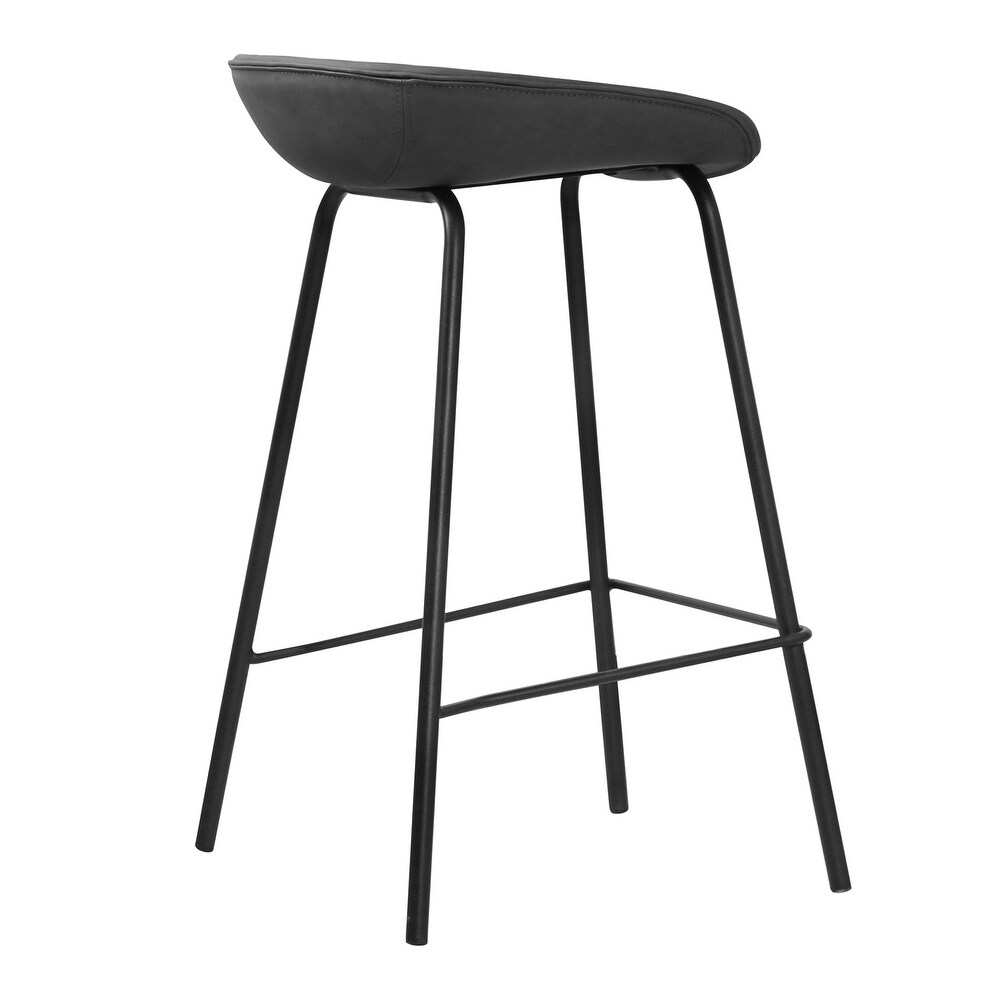 (Set of 2) Mitch Bucket Seat Counter Stool (26 inch)