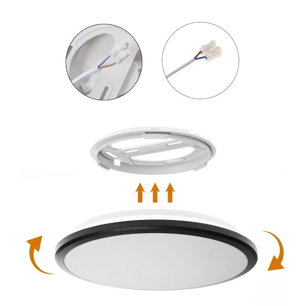 Led Ceiling Light Fixture Flush Mount Lighting 6500k Daylight White