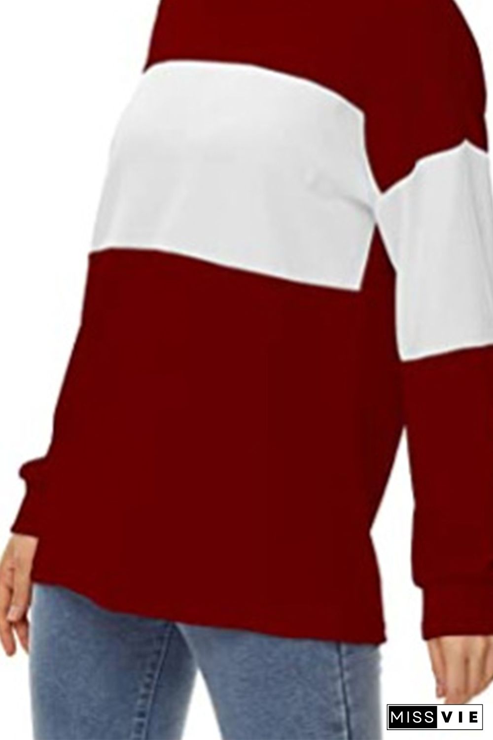 Color Block Hoodies Women Wholesale