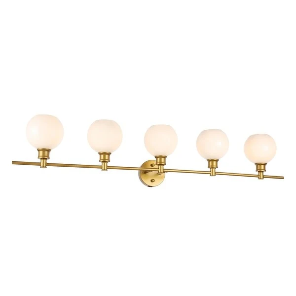 Camille 5-Light Frosted Glass Wall Sconce