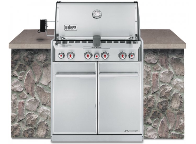 Weber Summit S-460 Stainless Steel Built-In Liquid Propane Gas Grill