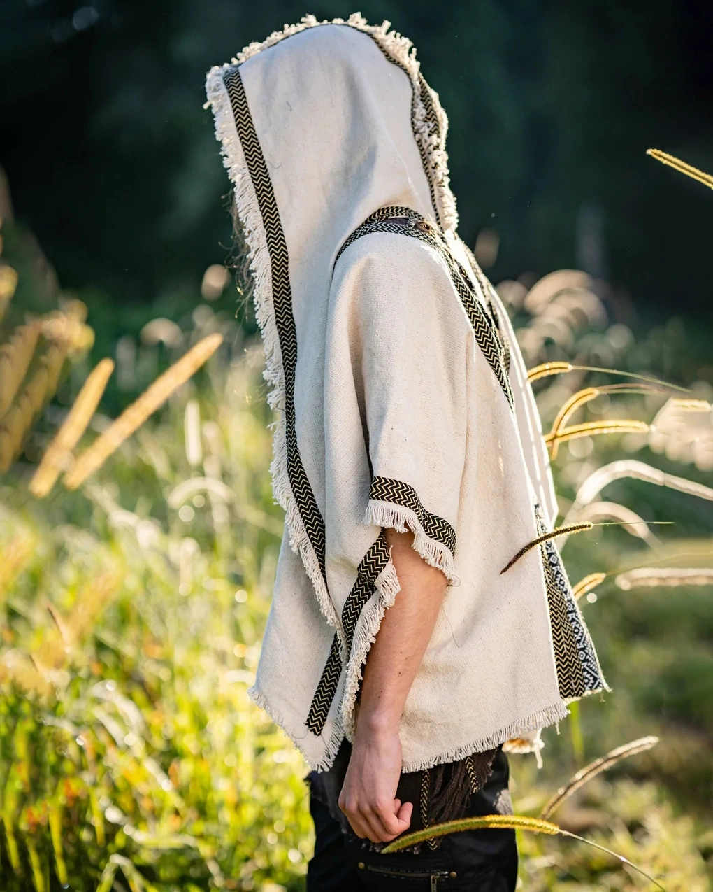 men's fringed cardigan