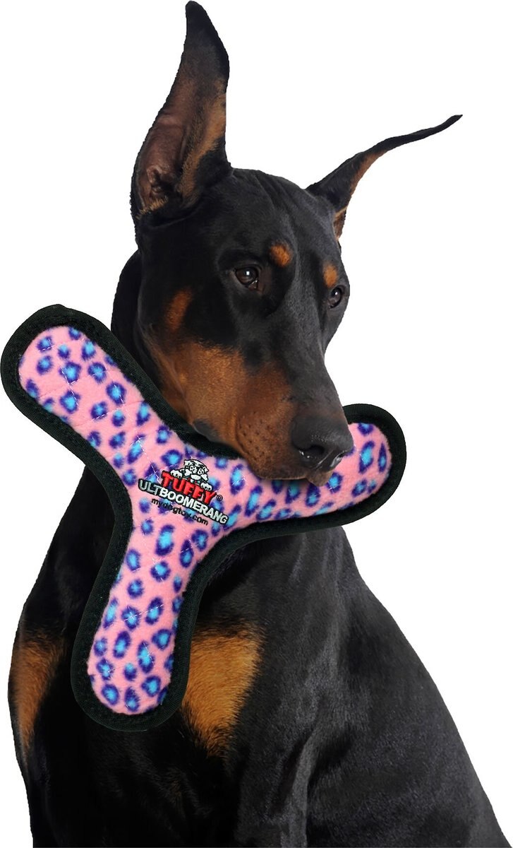 Tuffy's Ultimate Bowmerang Squeaky Plush Dog Toy