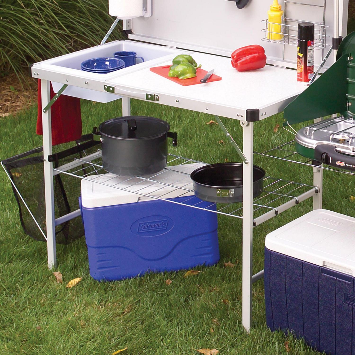 Coleman Camping Table， Silver