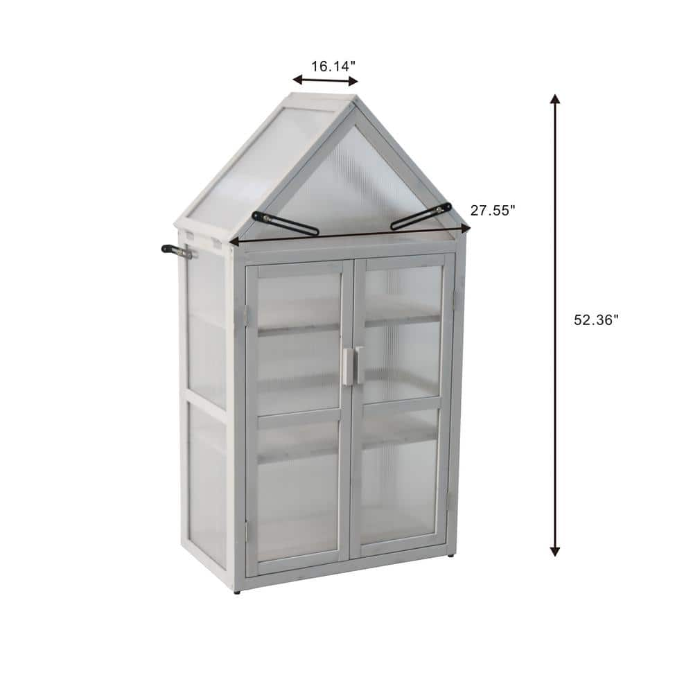 52 in.H Mini Greenhouse Kit - Small Green House Plant Stand Indoor Green Houses for Outside Tiered Plant Stand MM-W21966788