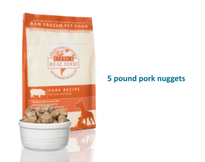 Steve Real Food Pork Frozen Raw Nuggets For Dog and Cat