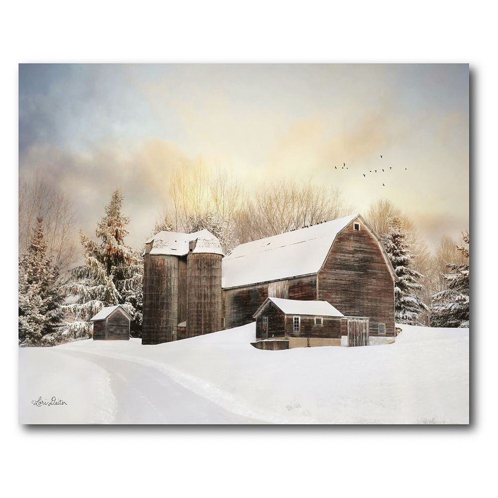 COURTSIDE MARKET The Color of Winter Canvas Wall Art