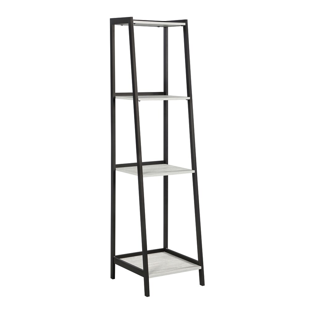 Coaster Furniture Pinckard Grey Stone and Black 3 piece Ladder Desk Set