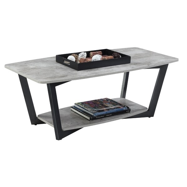 Porch and Den Clouet Coffee Table with Shelf