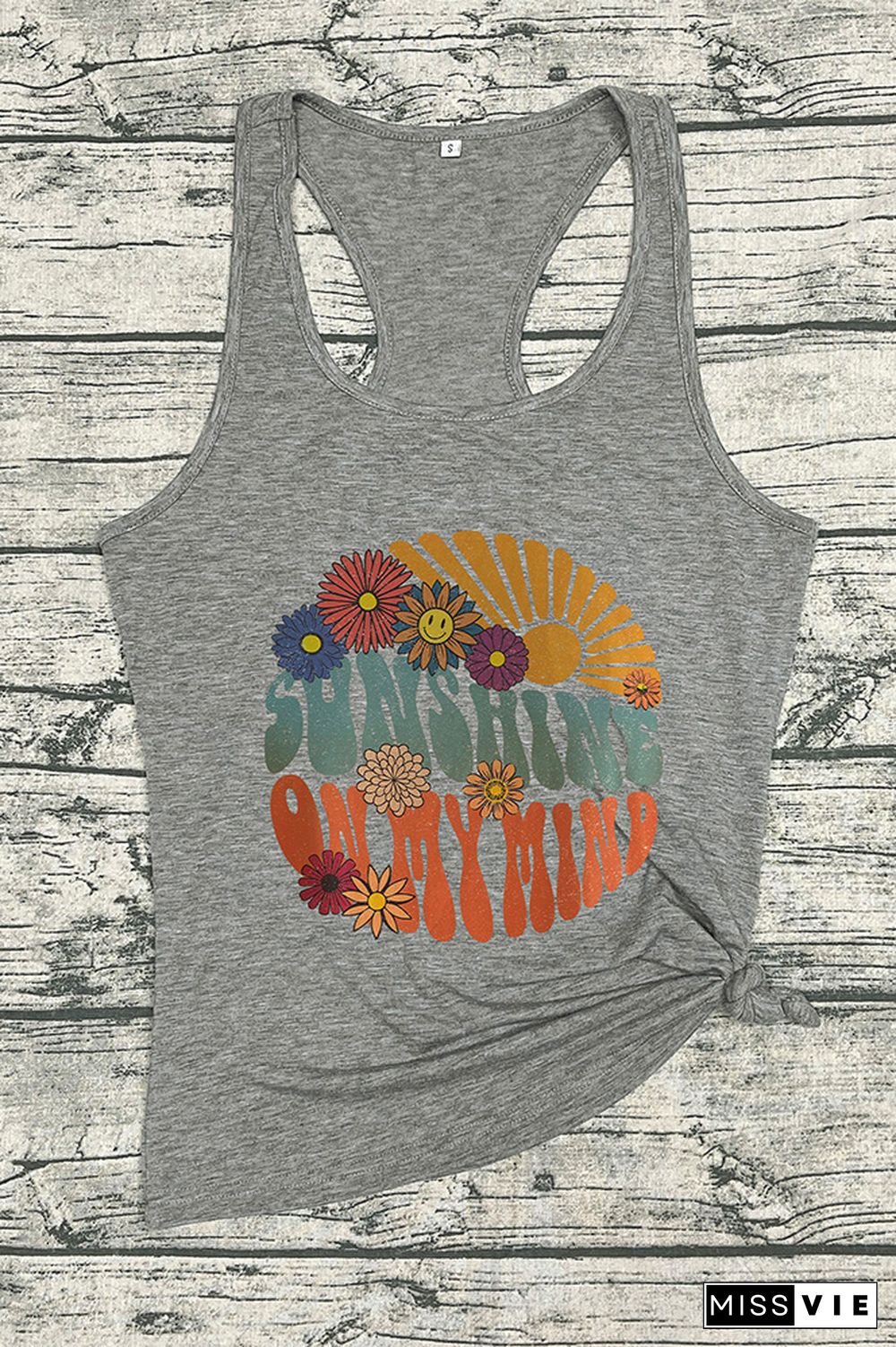 Vintage Sunshine Graphic Tank Top