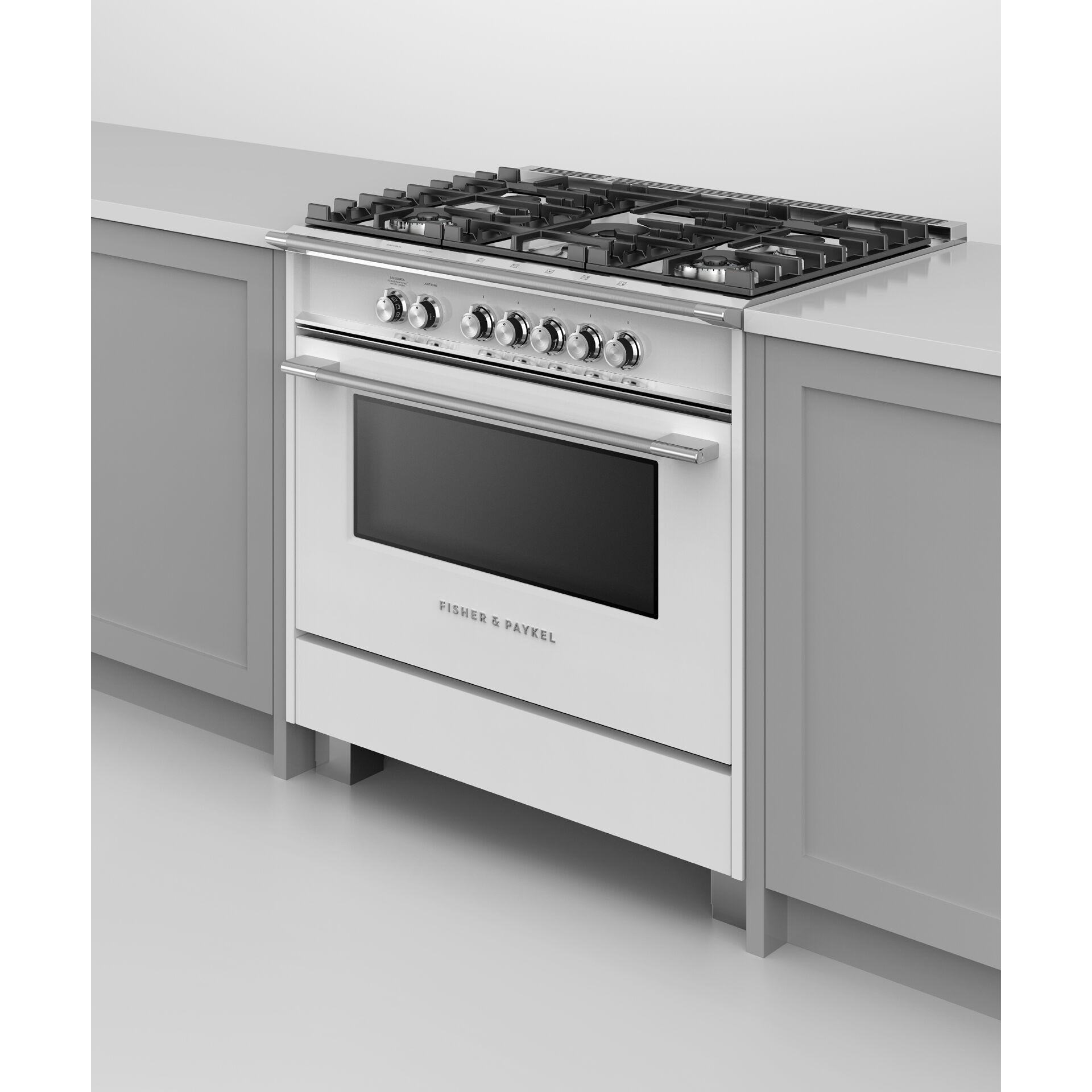 Fisher & Paykel 36-inch Freestanding Gas Range with AeroTech? Technology OR36SCG4W1