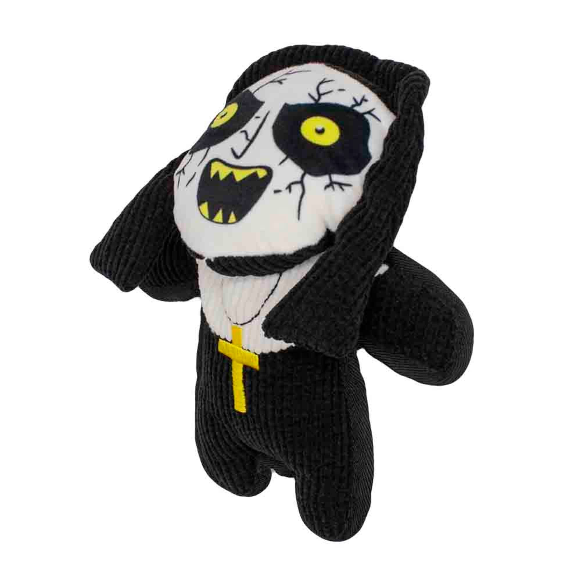 Buckle-Down Horror Corduroy The Nun Sister Irene Standing Pose Plush Squeaker Dog Toy， Medium