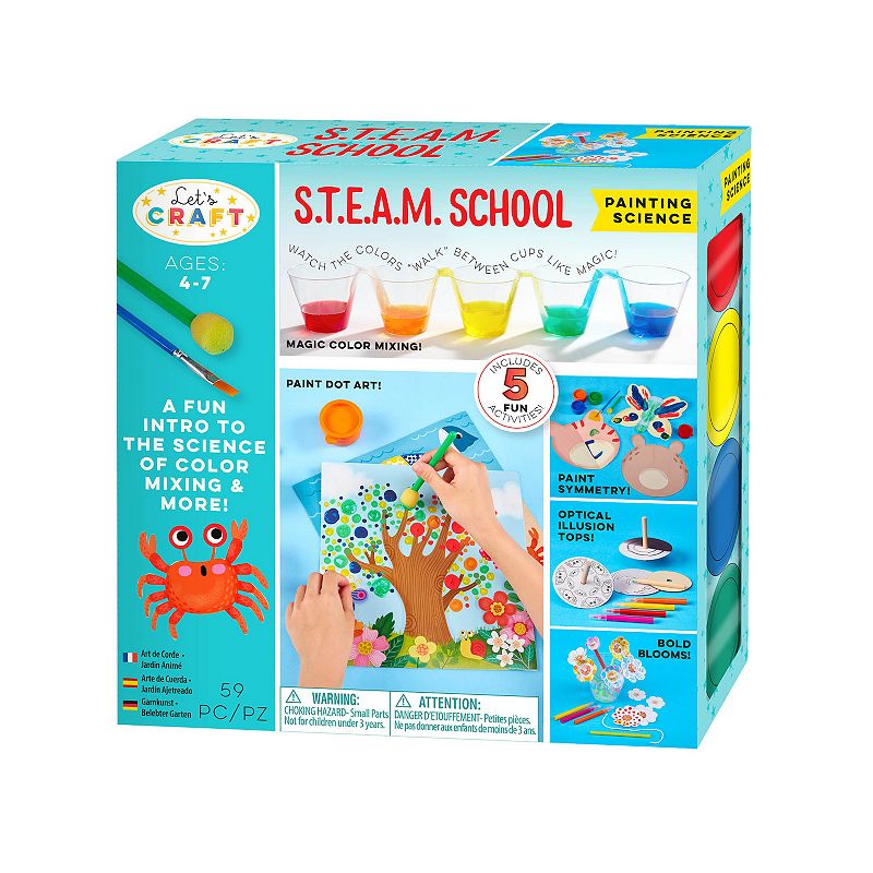 Bright Stripes Let's Craft S.T.E.A.M. School Painting Science Kit