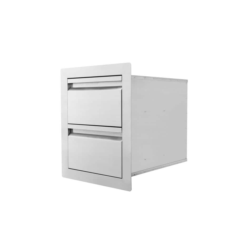 NXR 18 in. Double Access Drawer for Drop-In Grill DDDS18