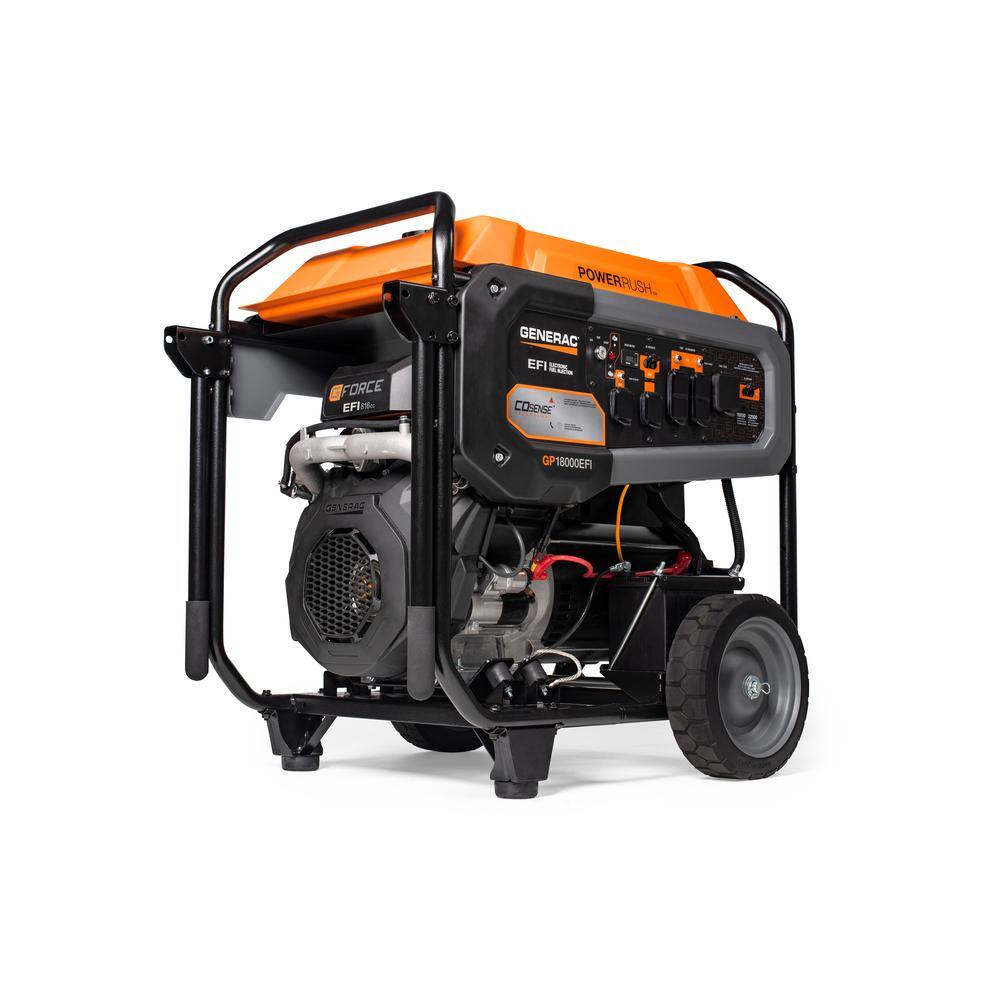 Generac GP 18000-Watt Electric Start EFI Gasoline Portable Generator with OHVI Engine Plus COsense G0077060