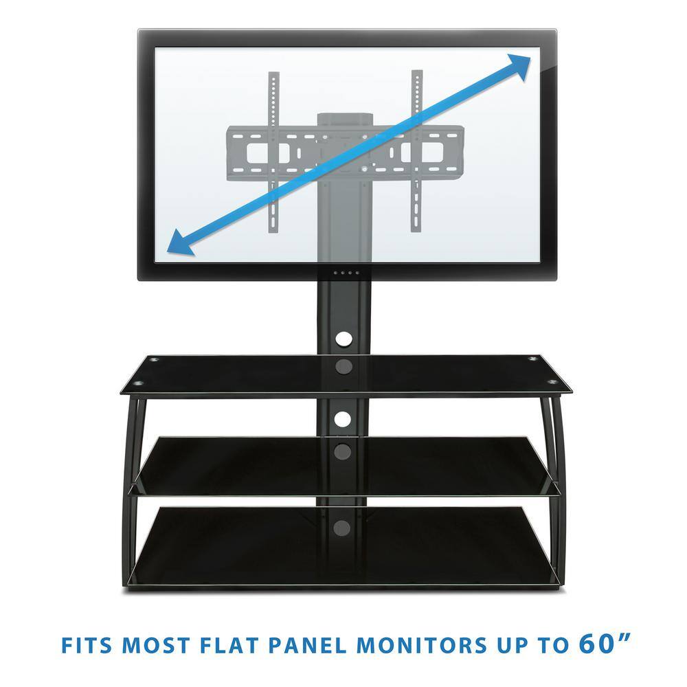 mount-it! Extra-Large TV Stand Maximum 60 in. TV Size MI-864